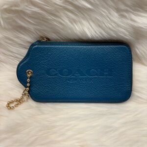 SOLD Coach Grain Leather Hangtag Multi-Function Case
